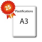 25 Plastifications A3 par encapsulage - 5 jours