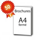 50 Brochures A4 - 3 jours