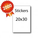 2000 Stickers 20x30 - 5 jours