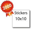 2000 Stickers 10x10 - 5 jours