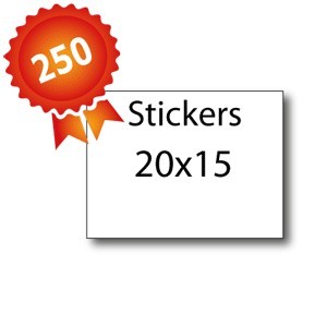 250 Stickers 5x10 - 5 jours