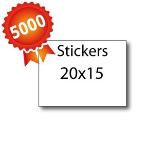 250 Stickers 5x10 - 5 jours