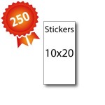 250 Stickers 10x20 - 5 jours