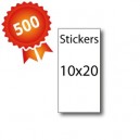 500 Stickers 10x20 - 5 jours