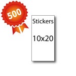 500 Stickers 10x20 - 5 jours
