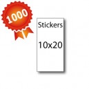 1000 Stickers 10x20 - 5 jours