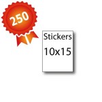 250 Stickers 10x15 - 5 jours