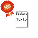 500 Stickers 10x15 - 5 jours