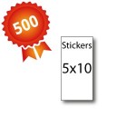 500 Stickers 5x10 - 5 jours