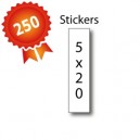 250 Stickers 5x20 - 5 jours