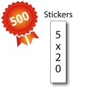 500 Stickers 5x20 - 5 jours