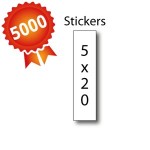 5000 Stickers 5x20 - 5 jours