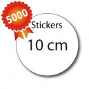 5000 Stickers ronds 10 - 5 jours