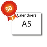 50 Calendriers A5 - 2 jours