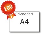 100 Calendriers A4 - 2 jours