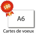 100 Cartes de voeux A6 - 2 jours