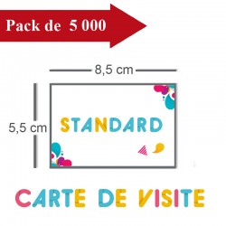 5000 Cartes de visite standards - 10 jours