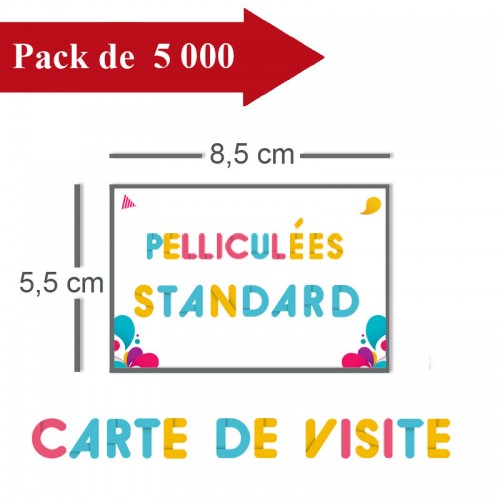 5000 Cartes de visite pelliculées - 10 jours