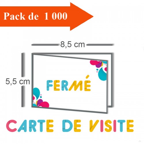 1000 Cartes de visite - 2 jours