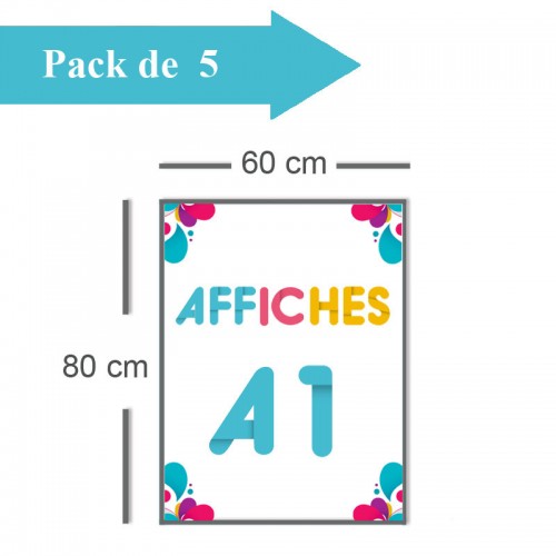 5 Affiches A1 - 2 jours