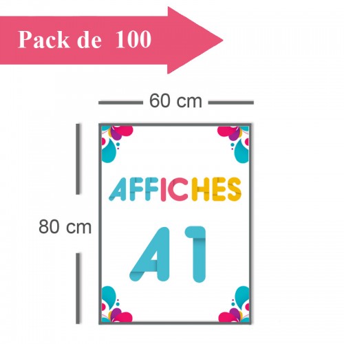 100 Affiches A1 - 10 jours