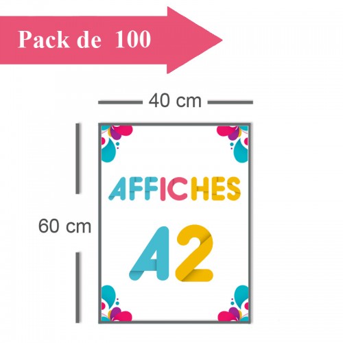 100 Affiches A2 - 10 jours
