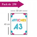 250 Affiches A3 - 2 jours