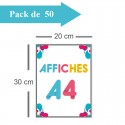 50 Affiches A4 - 2 jours