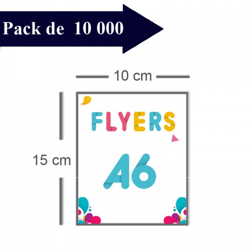 10000 Flyers A6 - 10 jours