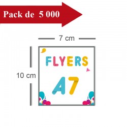 5000 Flyers A7 - 10 jours