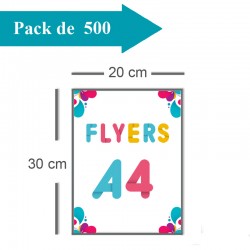 500 Flyers A4 - 2 jours