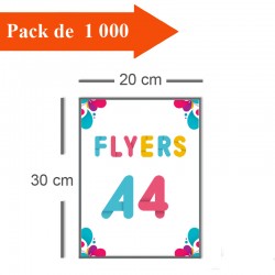 1000 Flyers A4 - 2 jours