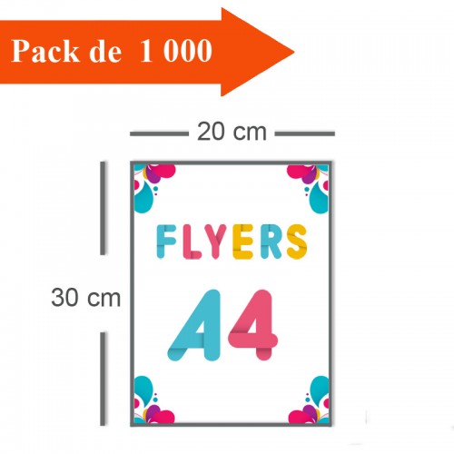 1000 Flyers A4 - 2 jours