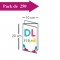 250 Dépliants double volet DL fermé (10x20) / 20x20cm ouvert - 3 jours
