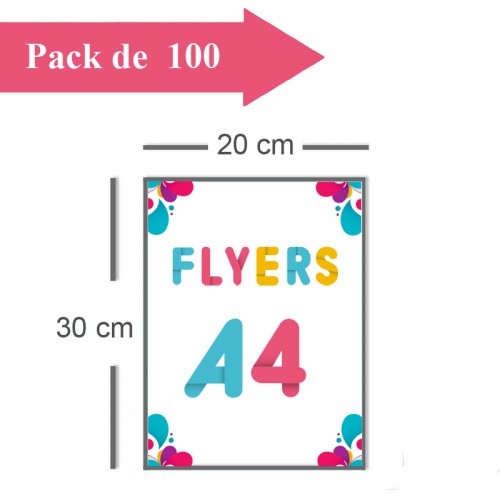 100 Flyers A4 - 2 jours