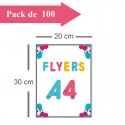 100 Flyers A4 - 2 jours