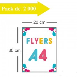 2000 Flyers A4 - 8 jours