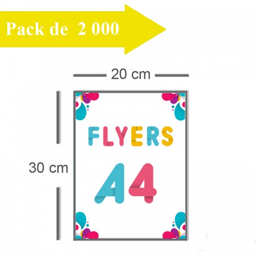 2000 Flyers A4 - 2 jours