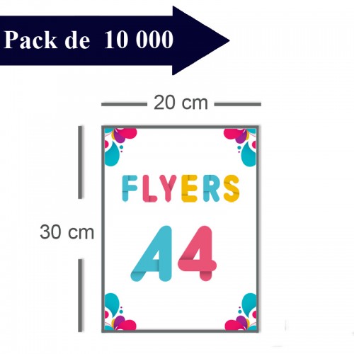 5000 Flyers A4 - 8 jours