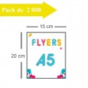 2000 Flyers A5 - 3 jours