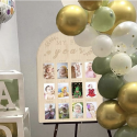 Tableau d'affichage photo en bois pour bébé