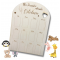 Tableau d'affichage photo en bois pour bébé