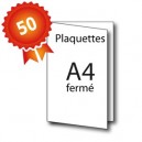 50 Plaquettes A3 ouvert / A4 fermé - 5 jours