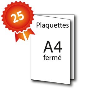 25 Plaquettes A3 ouvert / A4 fermé - 5 jours