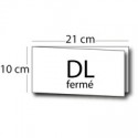 Carte de voeux double volet DL (21x10cm) / 42x10cm