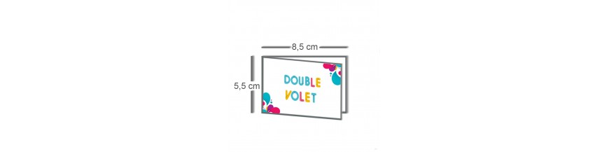 Carte double volet