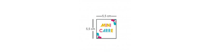 Carte mini carré 5,5cm