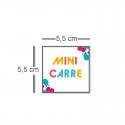 Carte mini carré 5,5cm