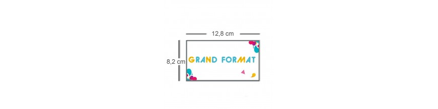 Carte grand format 12,8x8,2cm