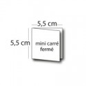 Carte mini carré 5,5cm / 11x5,5cm